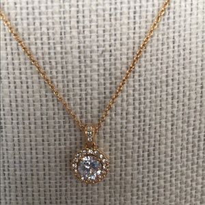 Eliot Danori Gold gold plated crystal pendant necklace